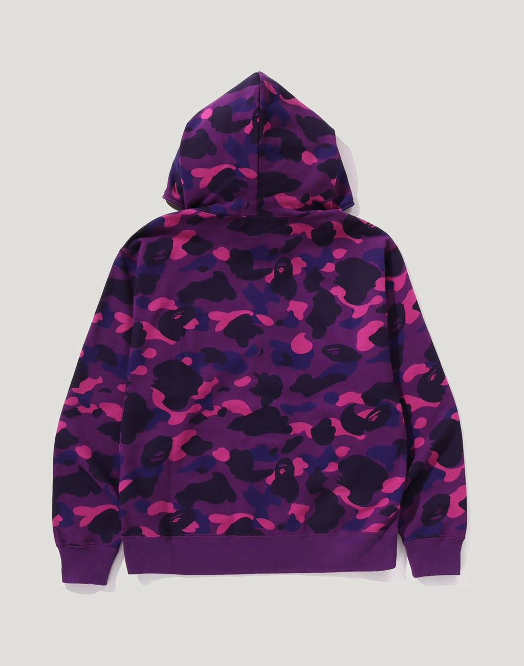 ONE POINT COLOR CAMO CROPPED FULL ZIP HOODIE MENS