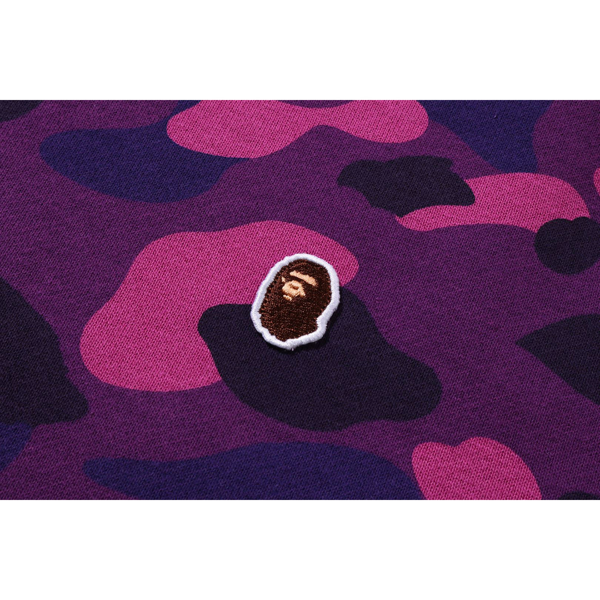 ONE POINT COLOR CAMO CROPPED FULL ZIP HOODIE MENS