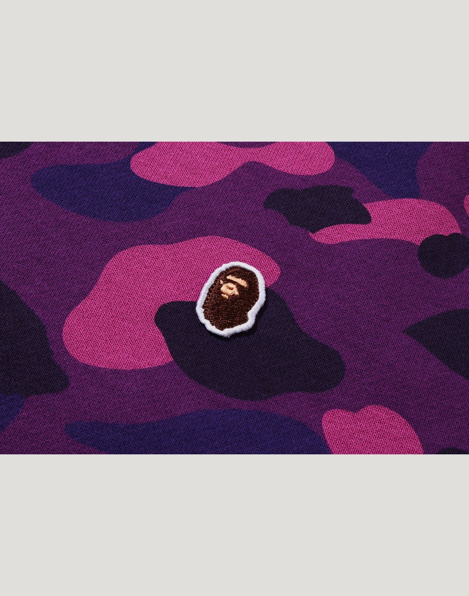 ONE POINT COLOR CAMO CROPPED FULL ZIP HOODIE MENS