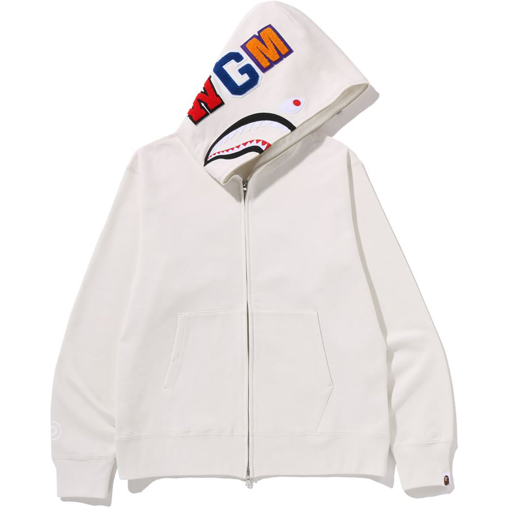 SHARK FULL ZIP HOODIE MENS