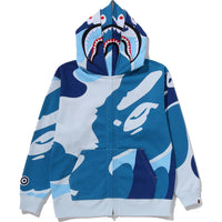 MEGA ABC CAMO DOUBLE SHARK RELAXED FIT FULL ZIP HOODIE MENS