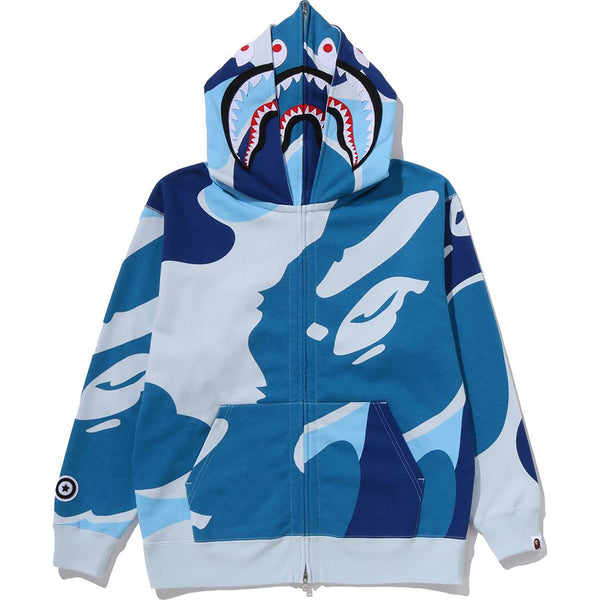 MEGA ABC CAMO DOUBLE SHARK RELAXED FIT FULL ZIP HOODIE MENS – us