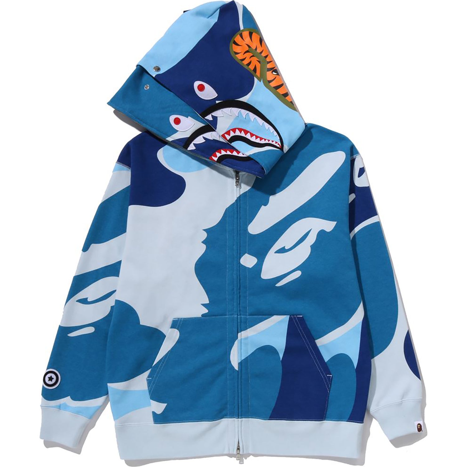 MEGA ABC CAMO DOUBLE SHARK RELAXED FIT FULL ZIP HOODIE MENS – us