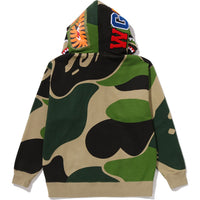MEGA ABC CAMO DOUBLE SHARK RELAXED FIT FULL ZIP HOODIE MENS