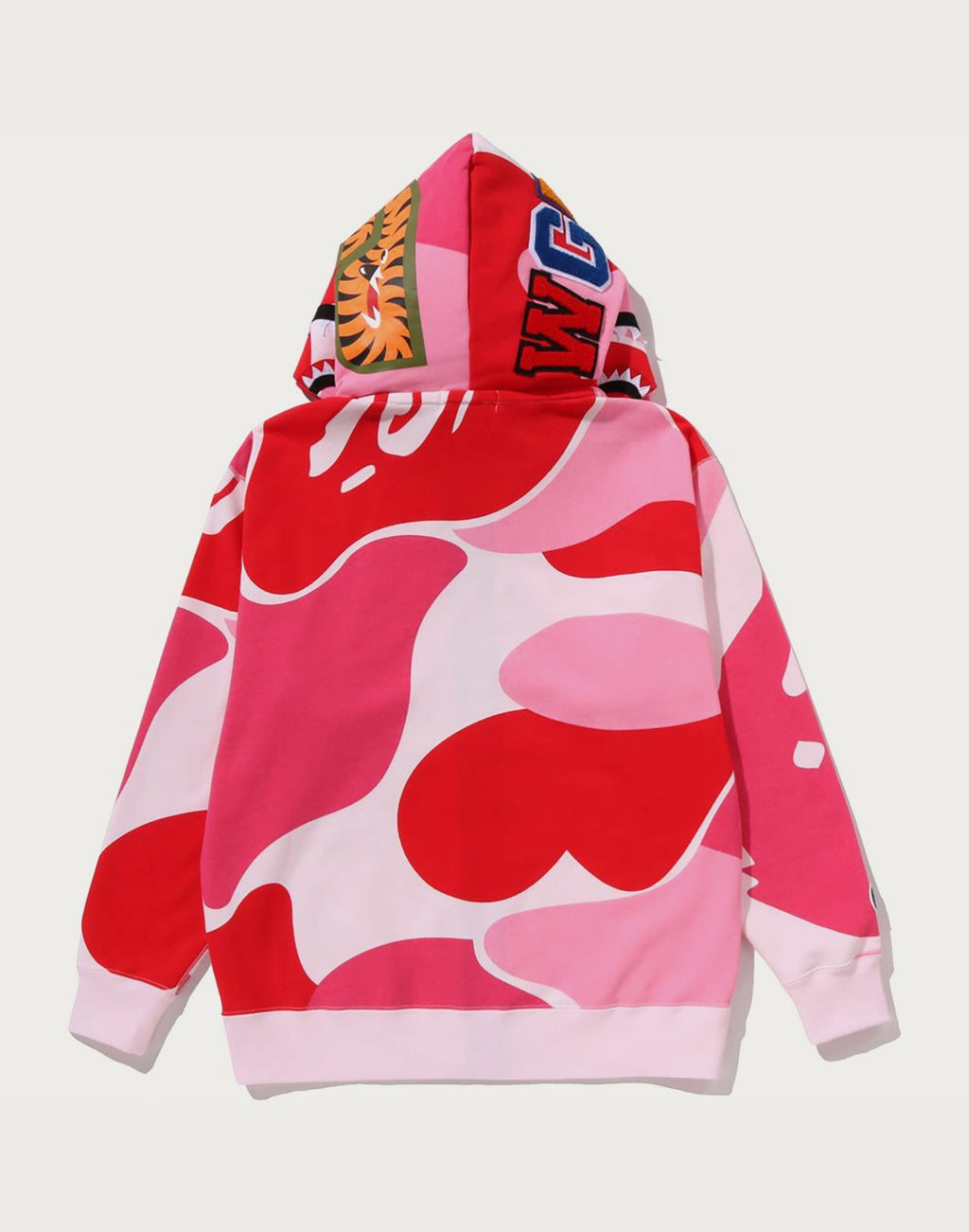 MEGA ABC CAMO DOUBLE SHARK RELAXED FIT FULL ZIP HOODIE MENS