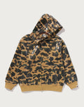 1ST CAMO SEQUIN SHARK RELAXED FIT FULL ZIP HOODIE MENS