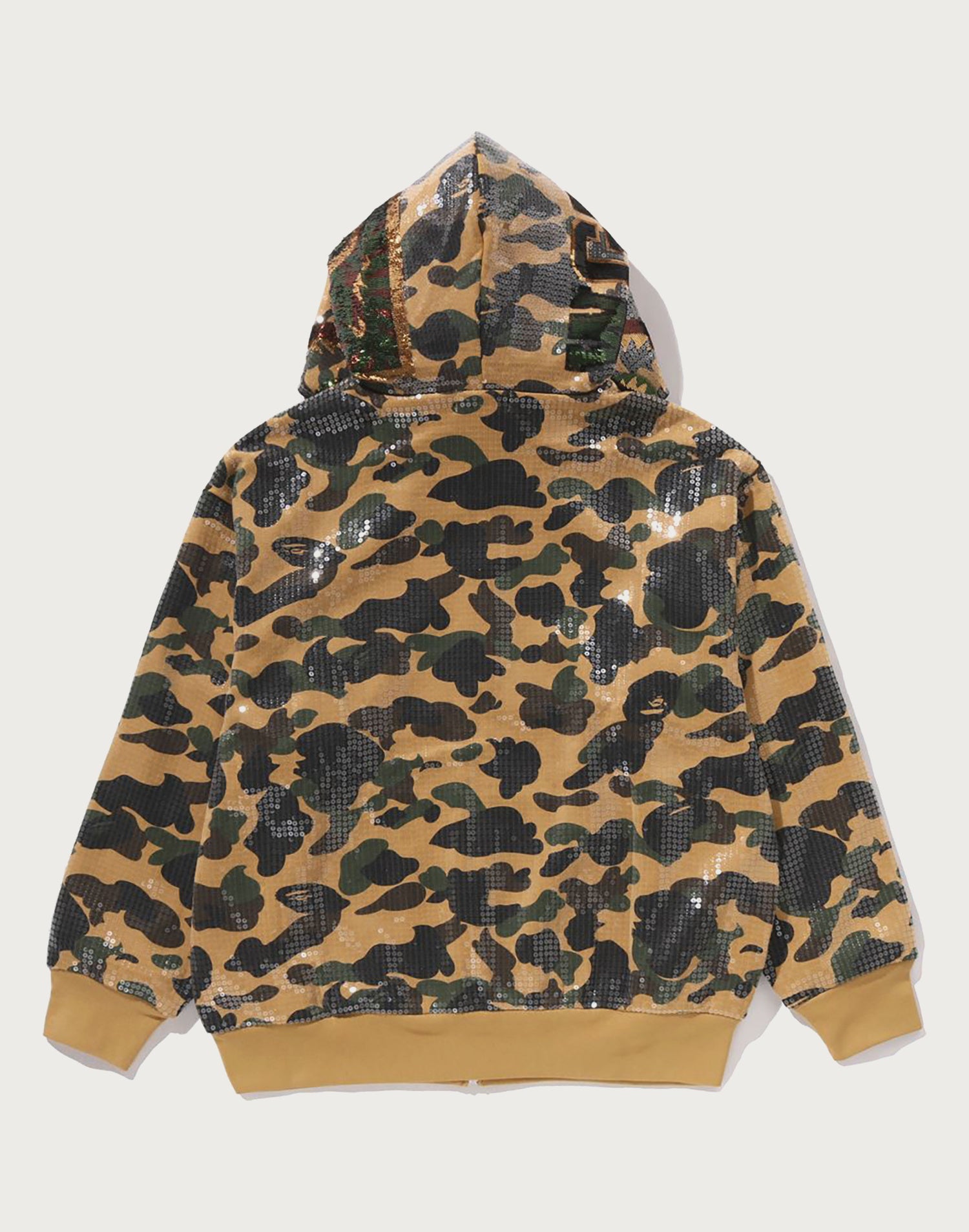 1ST CAMO SEQUIN SHARK RELAXED FIT FULL ZIP HOODIE MENS – us.bape.com