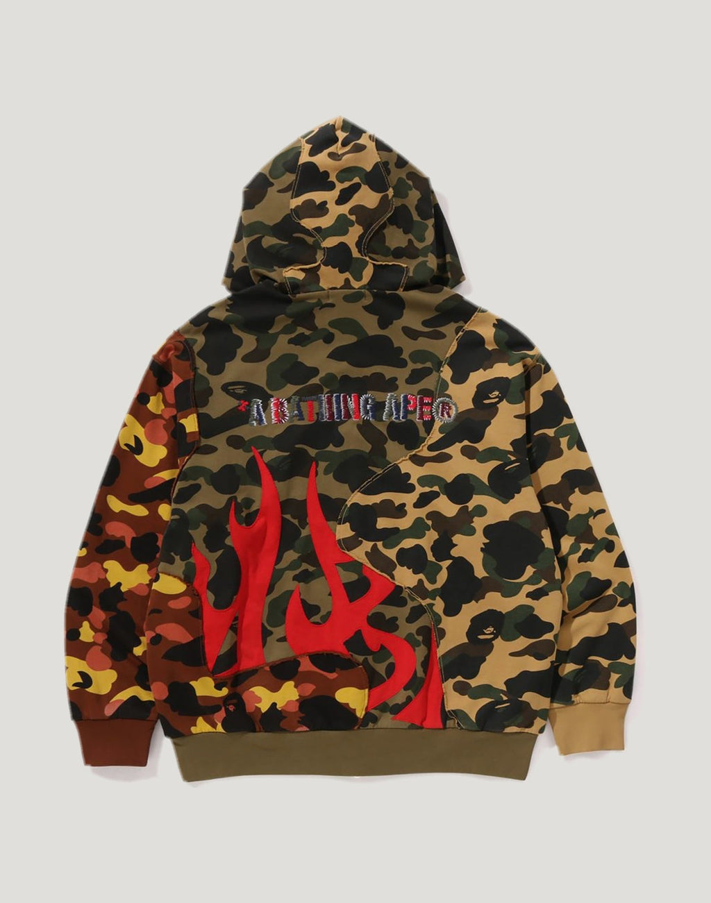 1ST CAMO UPCYCLED RELAXED FIT FULL ZIP HOODIE MENS