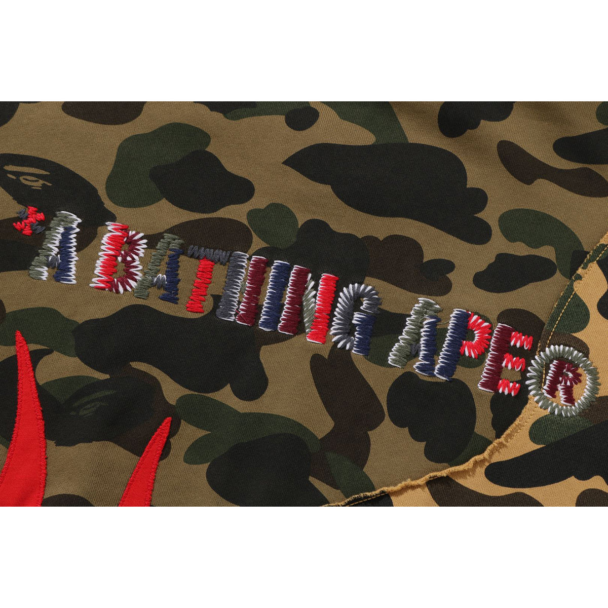 1ST CAMO UPCYCLED RELAXED FIT FULL ZIP HOODIE MENS