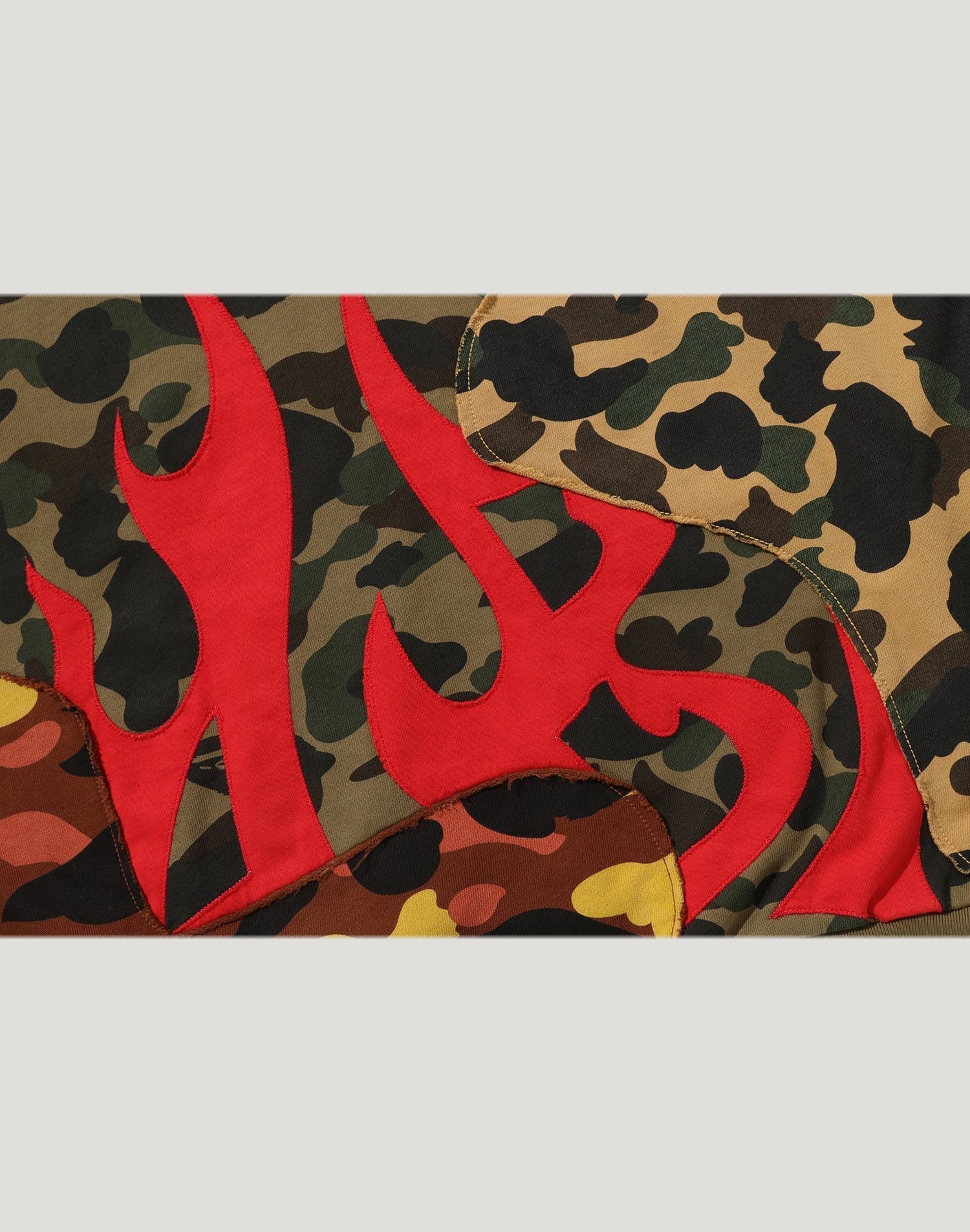1ST CAMO UPCYCLED RELAXED FIT FULL ZIP HOODIE MENS