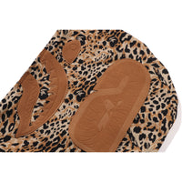 WILD LEOPARD PATTERN SHARK RELAXED FIT FULL ZIP HOODIE MENS