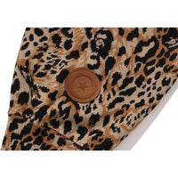 WILD LEOPARD PATTERN SHARK RELAXED FIT FULL ZIP HOODIE MENS