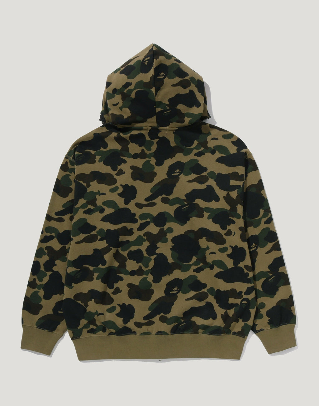 1ST CAMO BAPE LOGO RHINESTONE RELAXED FIT FULL ZIP HOODIE MENS