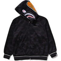 COLOR CAMO SHARK RELAXED FIT HOODIE TRACK JACKET MENS