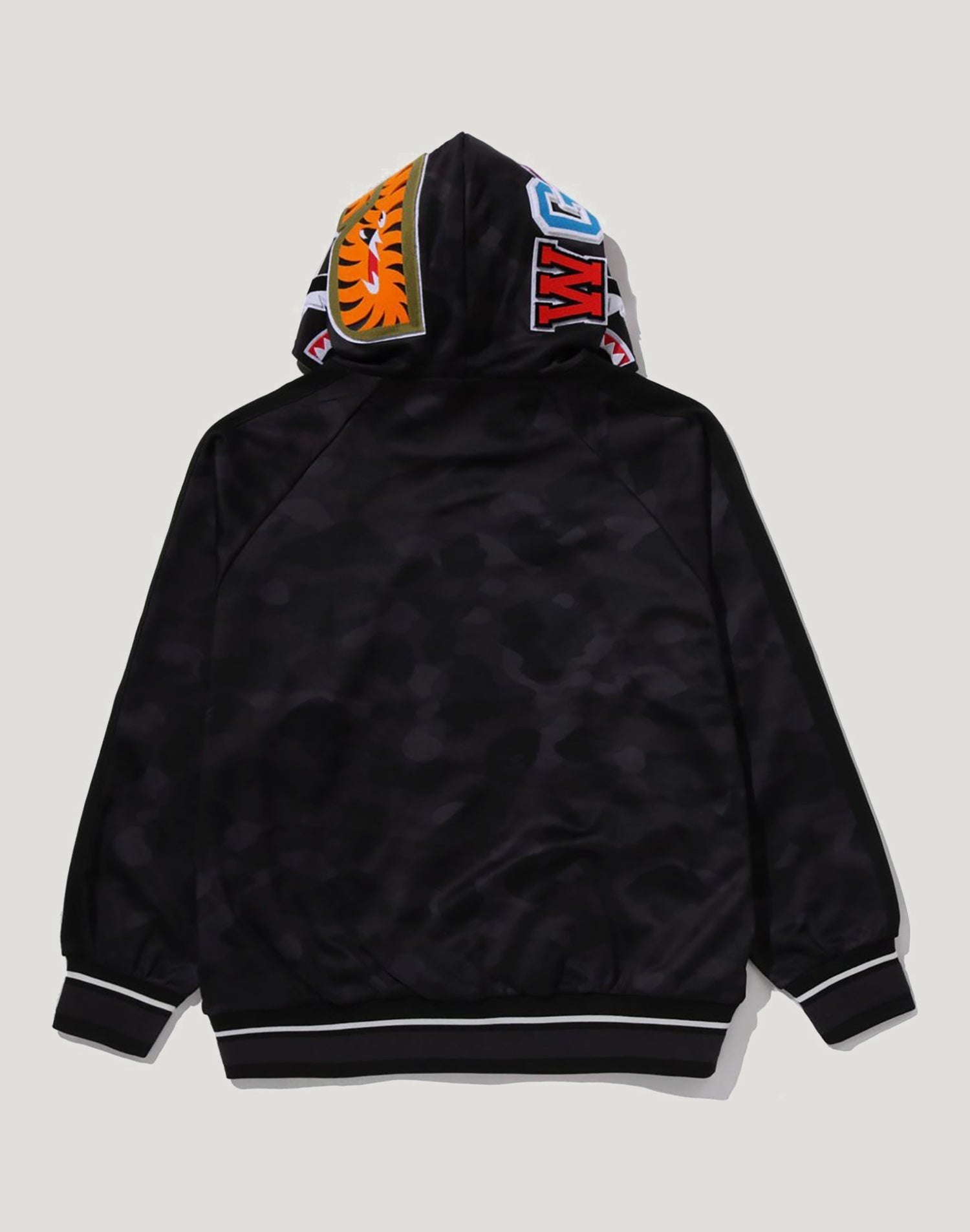 COLOR CAMO SHARK RELAXED FIT HOODIE TRACK JACKET MENS