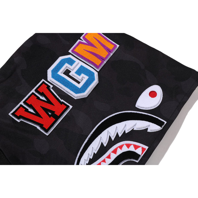 COLOR CAMO SHARK RELAXED FIT HOODIE TRACK JACKET MENS