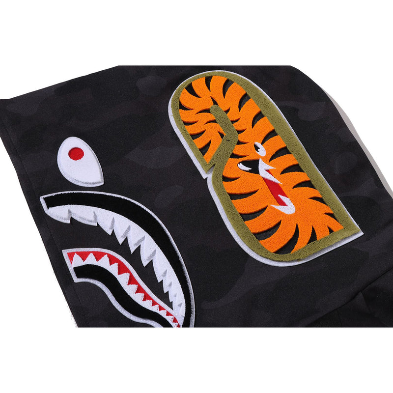 COLOR CAMO SHARK RELAXED FIT HOODIE TRACK JACKET MENS