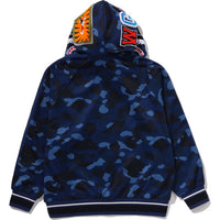 COLOR CAMO SHARK RELAXED FIT HOODIE TRACK JACKET MENS