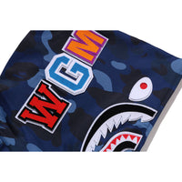 COLOR CAMO SHARK RELAXED FIT HOODIE TRACK JACKET MENS