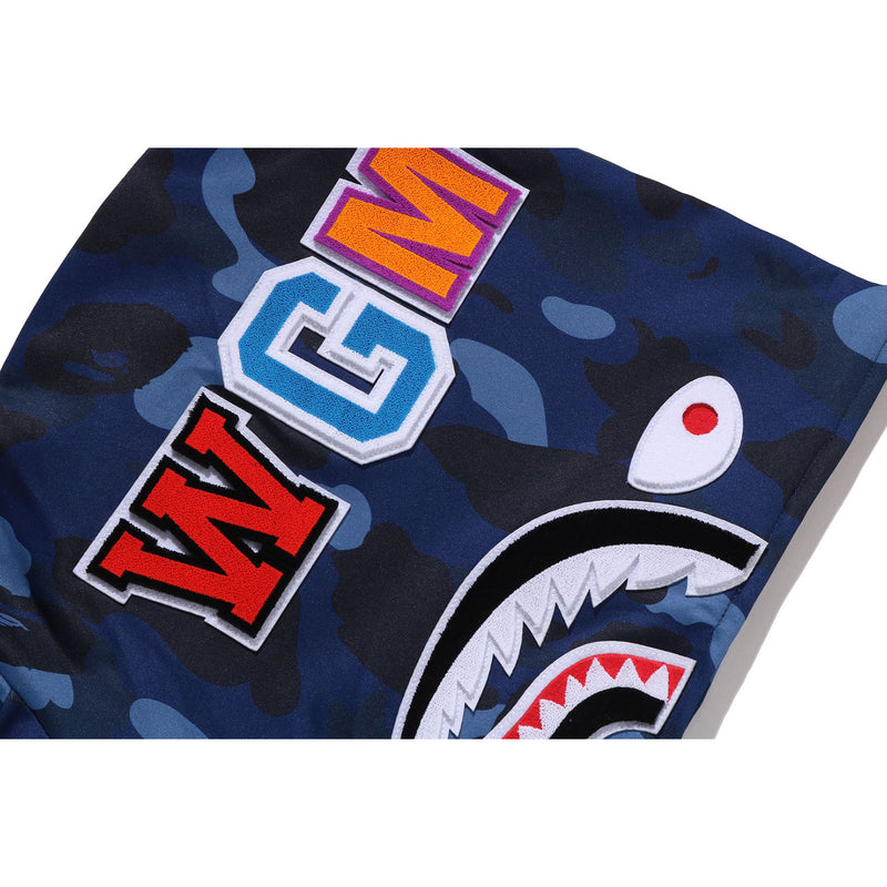 COLOR CAMO SHARK RELAXED FIT HOODIE TRACK JACKET MENS