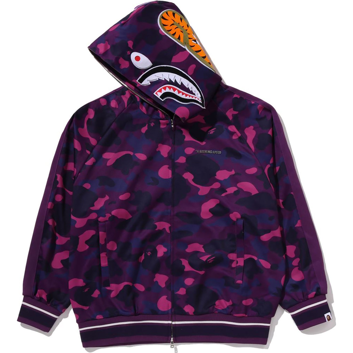 COLOR CAMO SHARK RELAXED FIT HOODIE TRACK JACKET MENS – us.bape.com