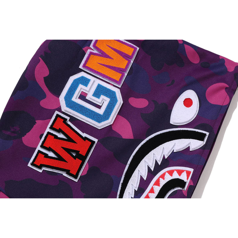 COLOR CAMO SHARK RELAXED FIT HOODIE TRACK JACKET MENS