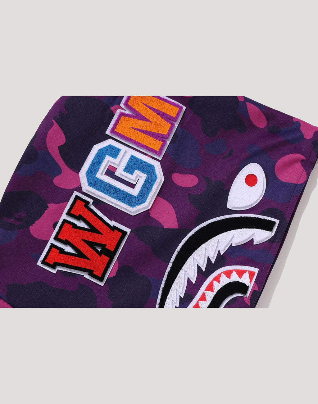 COLOR CAMO SHARK RELAXED FIT HOODIE TRACK JACKET MENS