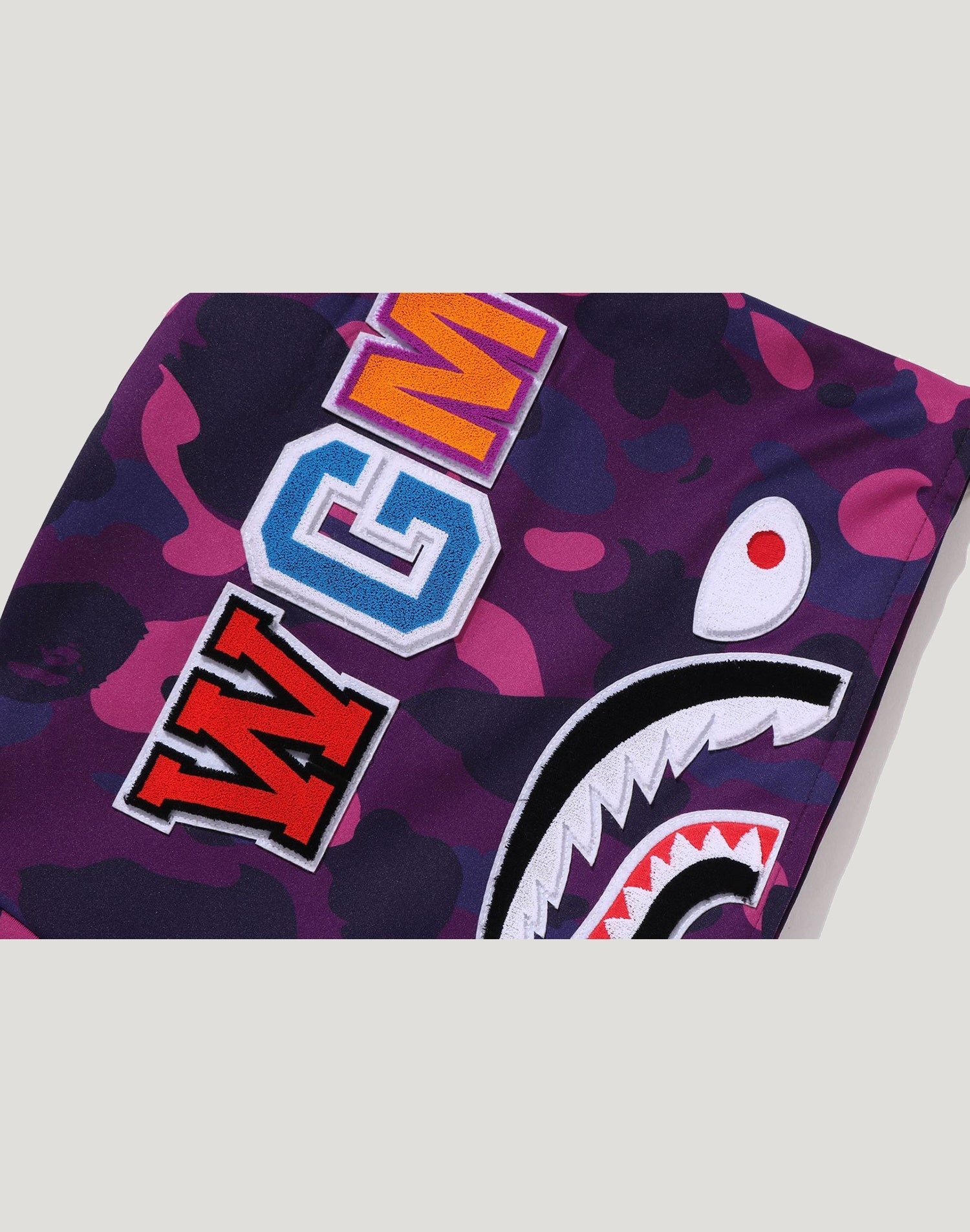 COLOR CAMO SHARK RELAXED FIT HOODIE TRACK JACKET MENS