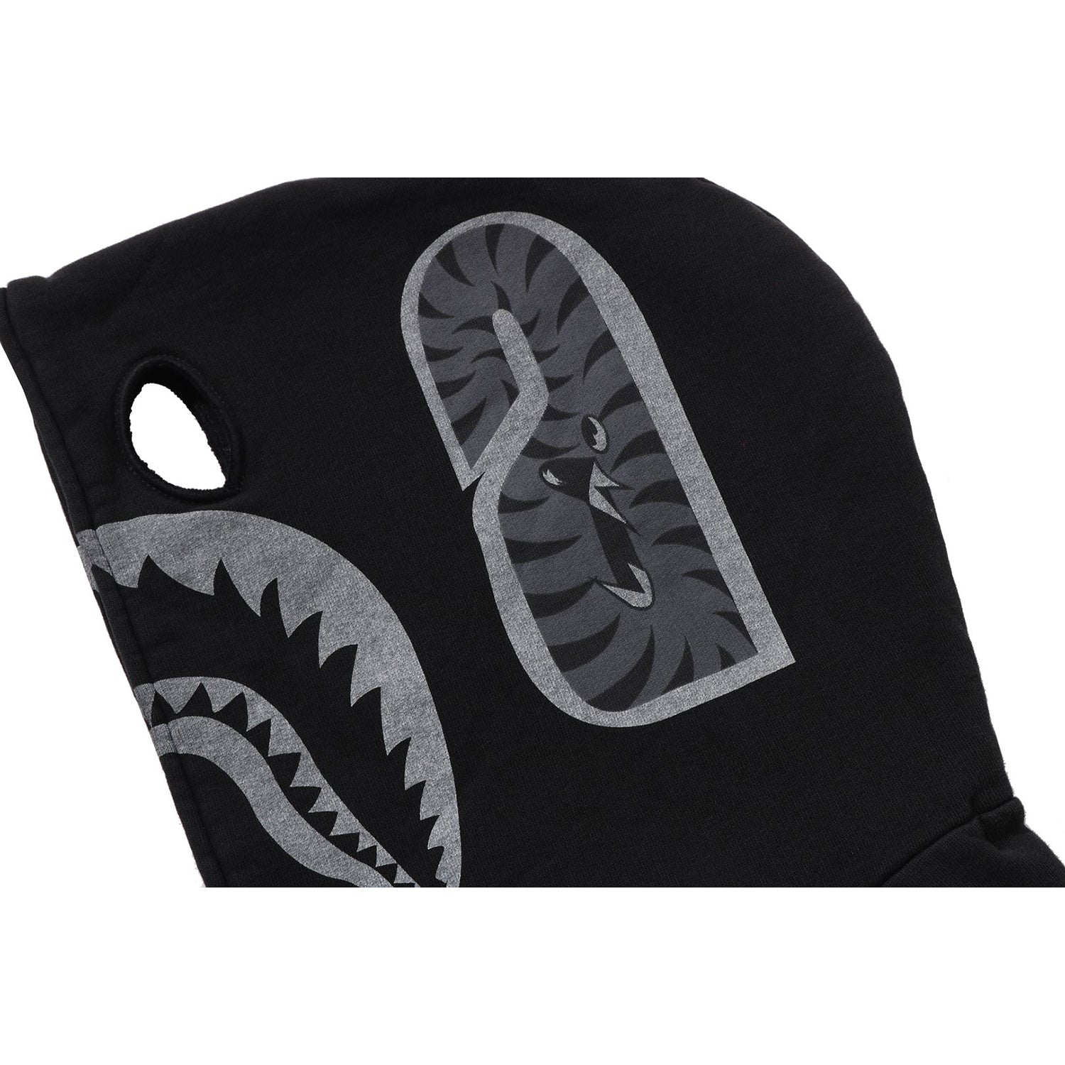 SKELETON SHARK HEAVY WASHED CROPPED FIT FULL ZIP HOODIE MENS – us