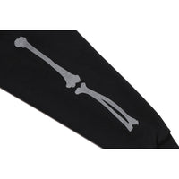 SKELETON SHARK HEAVY WASHED CROPPED FIT FULL ZIP HOODIE MENS