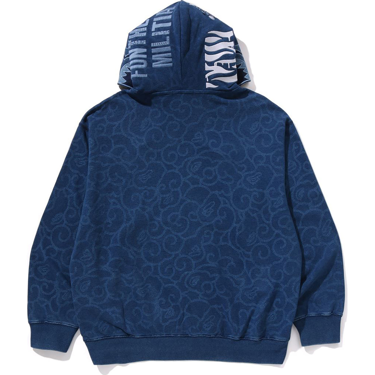 CLOUD CAMO TIGER UPCYCLED RELAXED FIT FULL ZIP HOODIE MENS