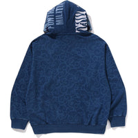 CLOUD CAMO TIGER UPCYCLED RELAXED FIT FULL ZIP HOODIE MENS