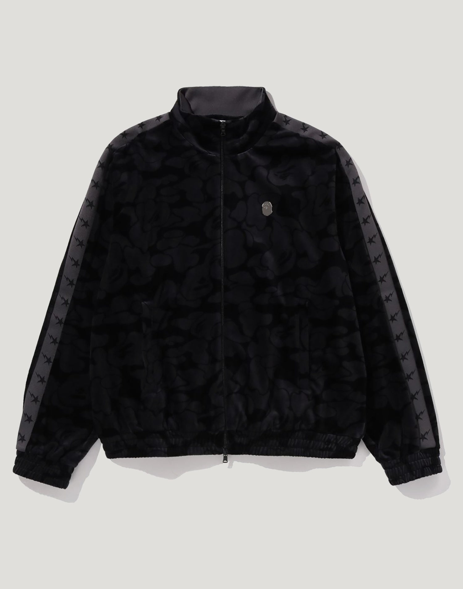 SOLID CAMO VELOUR METAL ONE POINT RELAXED FIT TRACK JACKET MENS