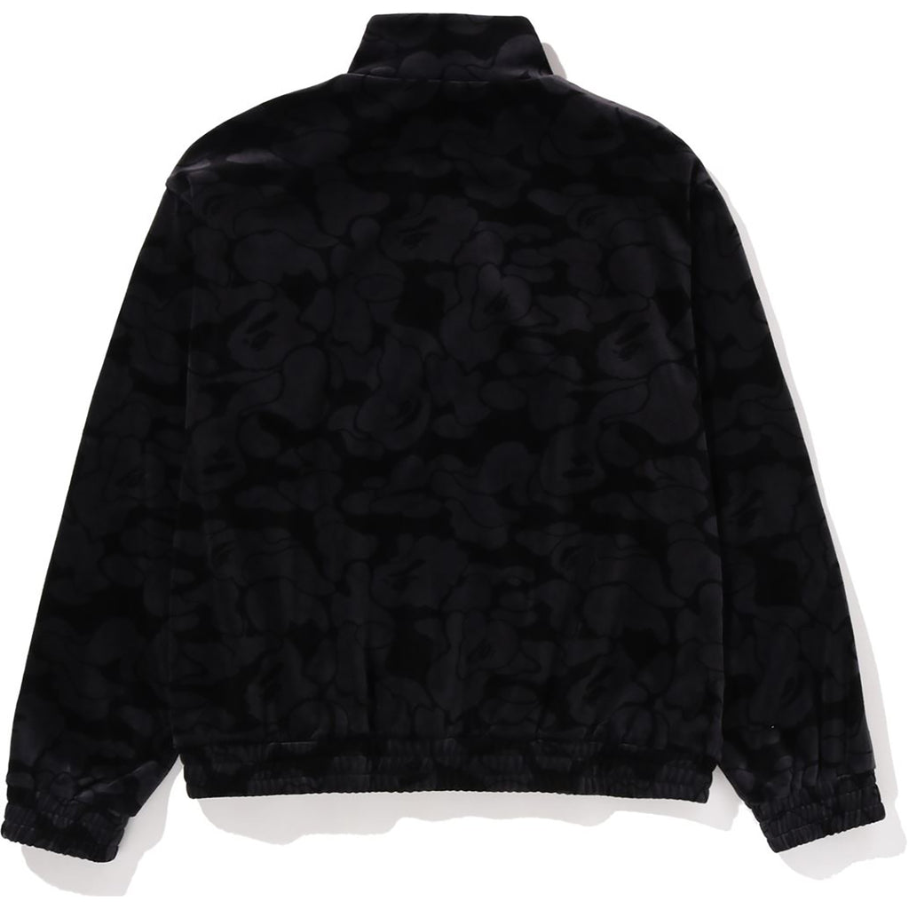 SOLID CAMO VELOUR METAL ONE POINT RELAXED FIT TRACK JACKET MENS