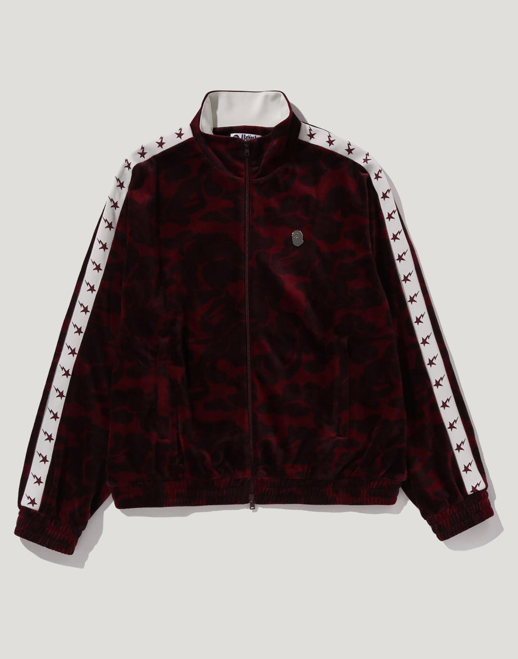 SOLID CAMO VELOUR METAL ONE POINT RELAXED FIT TRACK JACKET MENS