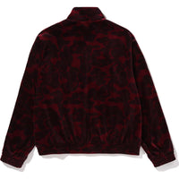 SOLID CAMO VELOUR METAL ONE POINT RELAXED FIT TRACK JACKET MENS