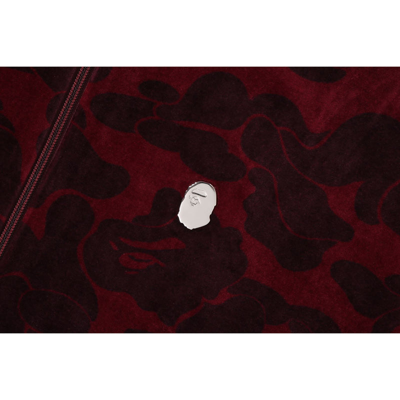 SOLID CAMO VELOUR METAL ONE POINT RELAXED FIT TRACK JACKET MENS