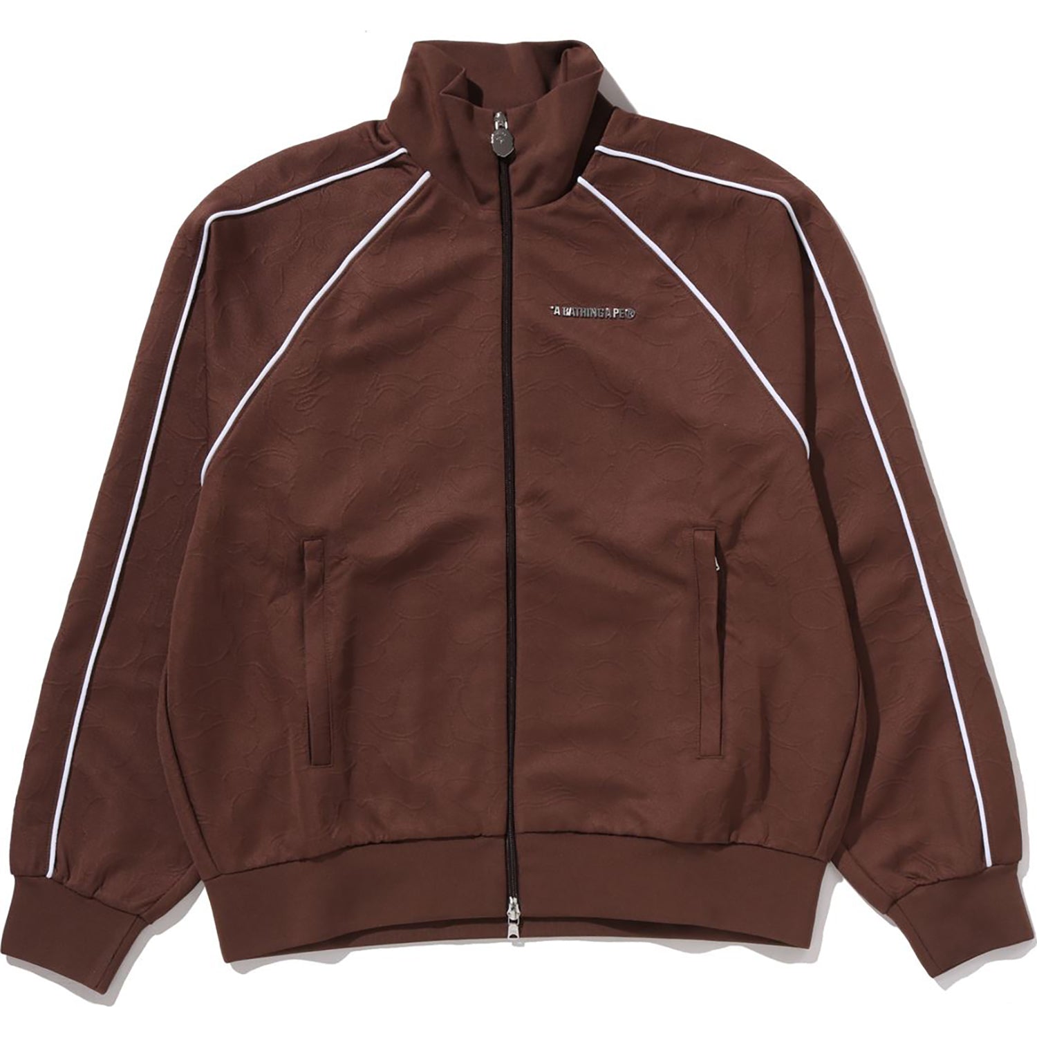 LINE CAMO JACQUARD METAL LOGO RELAXED FIT TRACK JACKET MENS