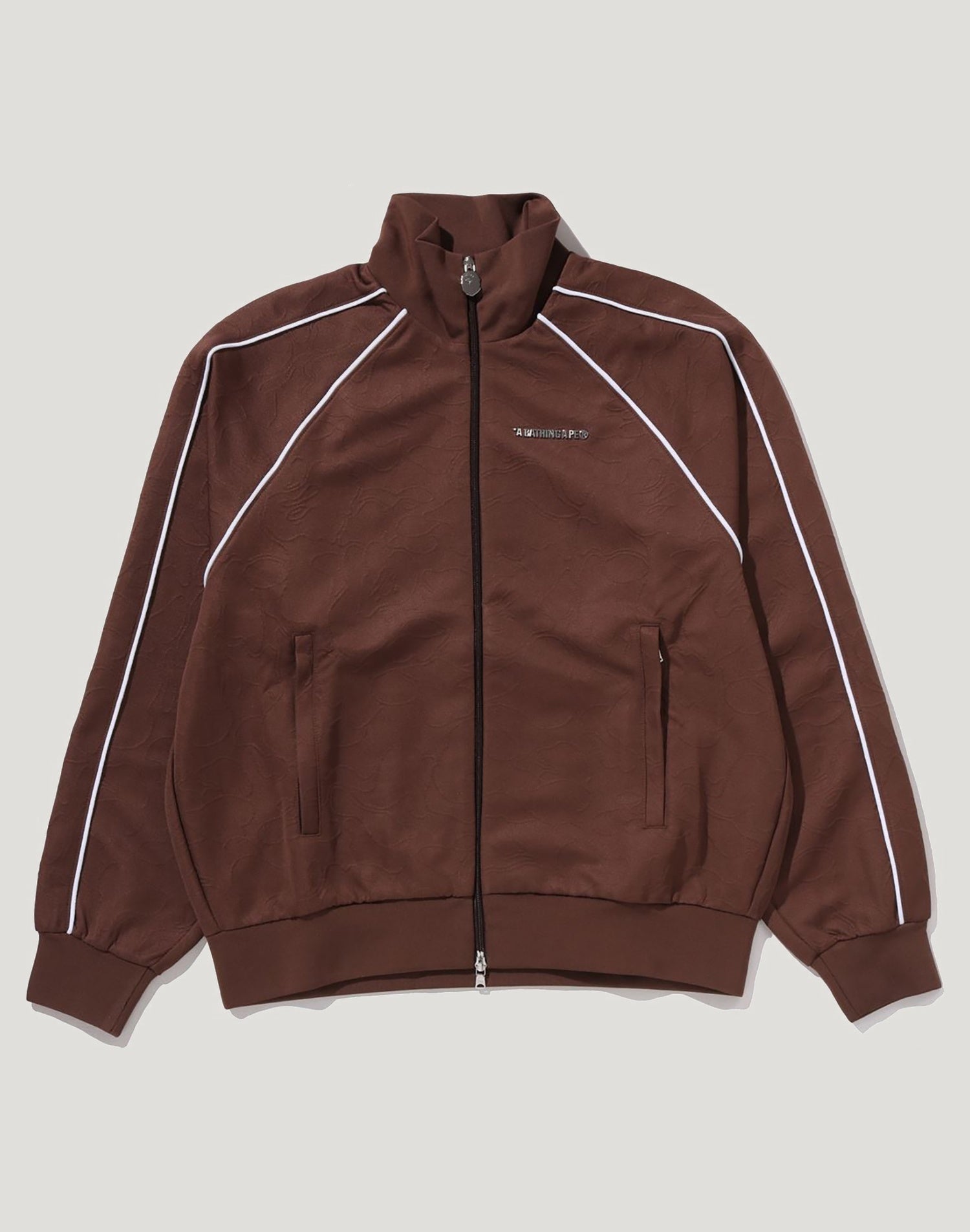 LINE CAMO JACQUARD METAL LOGO RELAXED FIT TRACK JACKET MENS