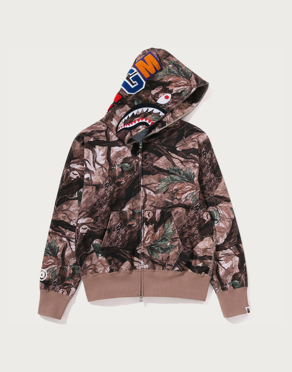 TREE EDGE CAMO SHARK FULL ZIP HOODIE LADIES
