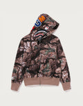 TREE EDGE CAMO SHARK FULL ZIP HOODIE LADIES