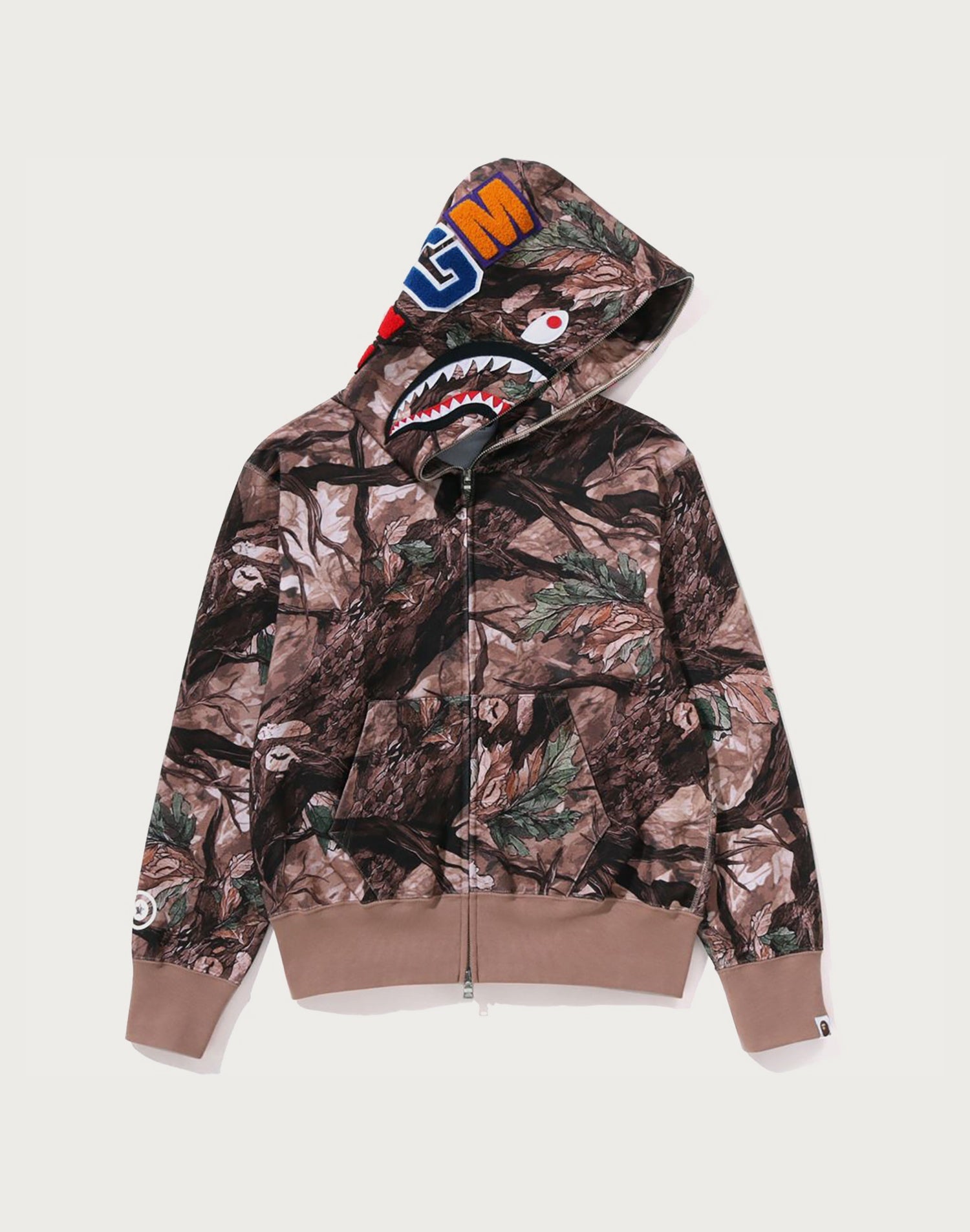 TREE EDGE CAMO SHARK FULL ZIP HOODIE LADIES