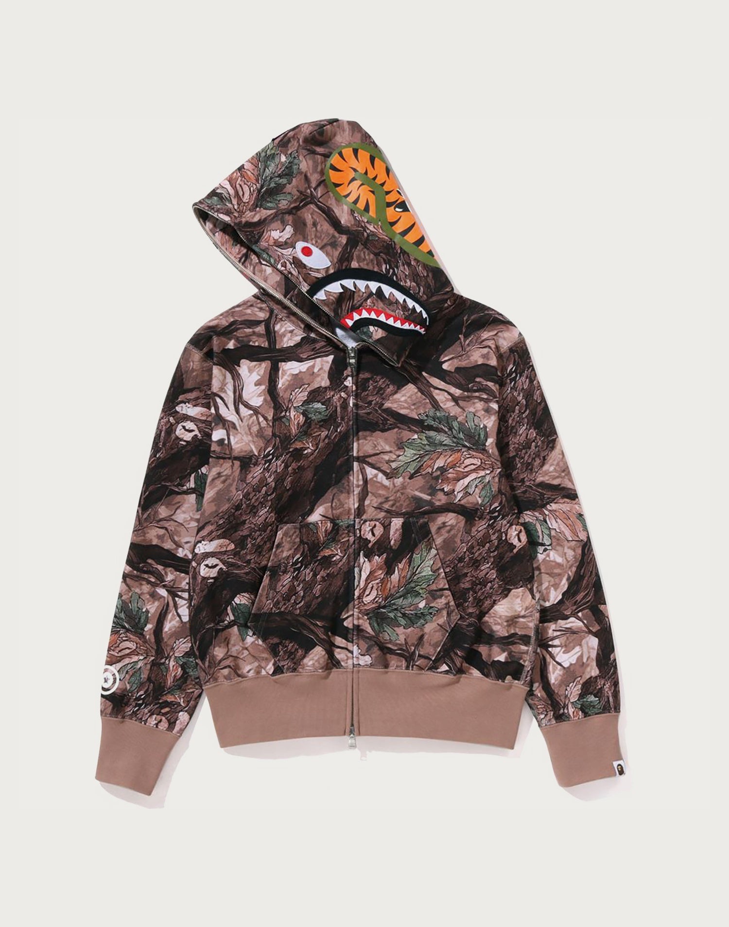 TREE EDGE CAMO SHARK FULL ZIP HOODIE LADIES