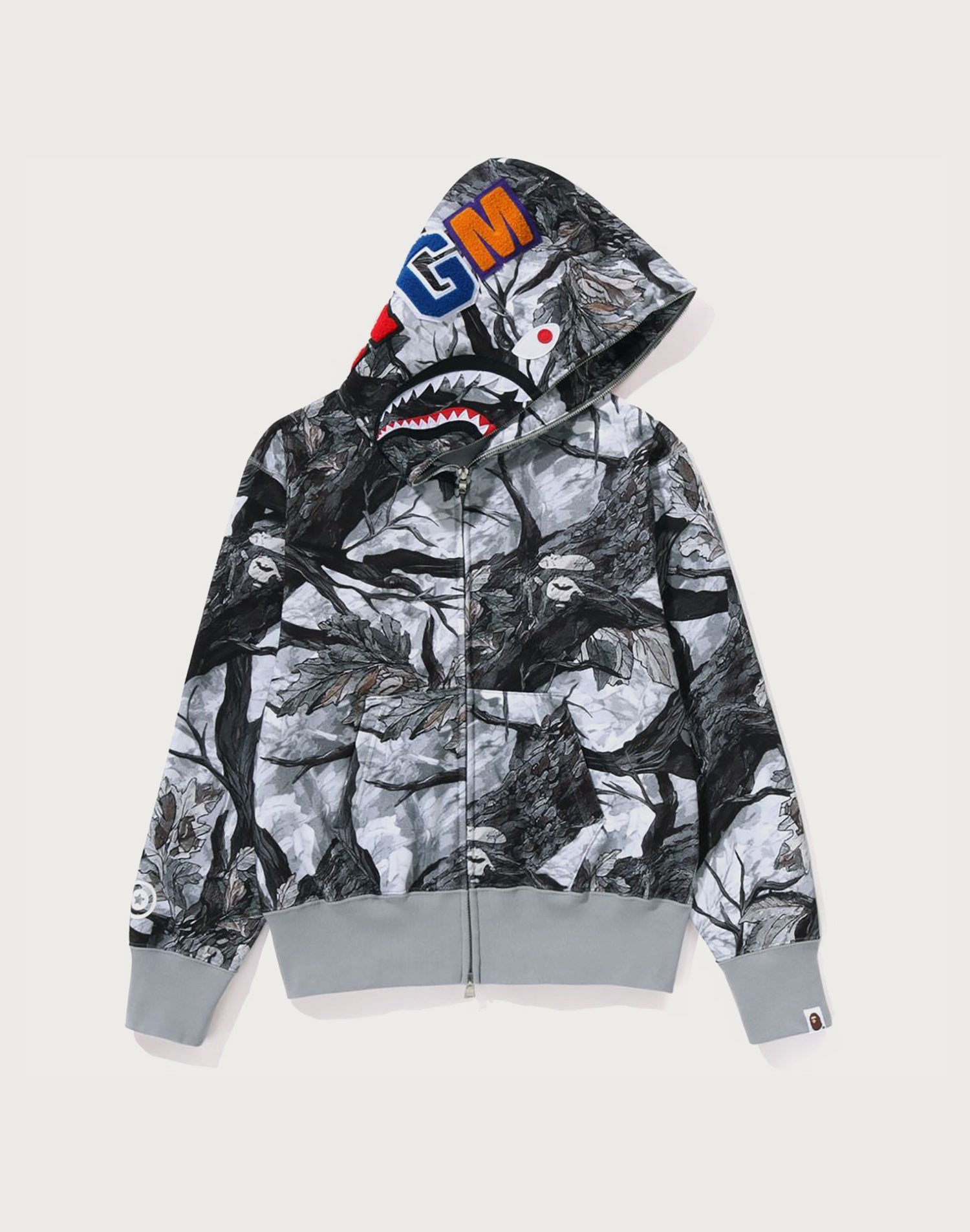 TREE EDGE CAMO SHARK FULL ZIP HOODIE LADIES
