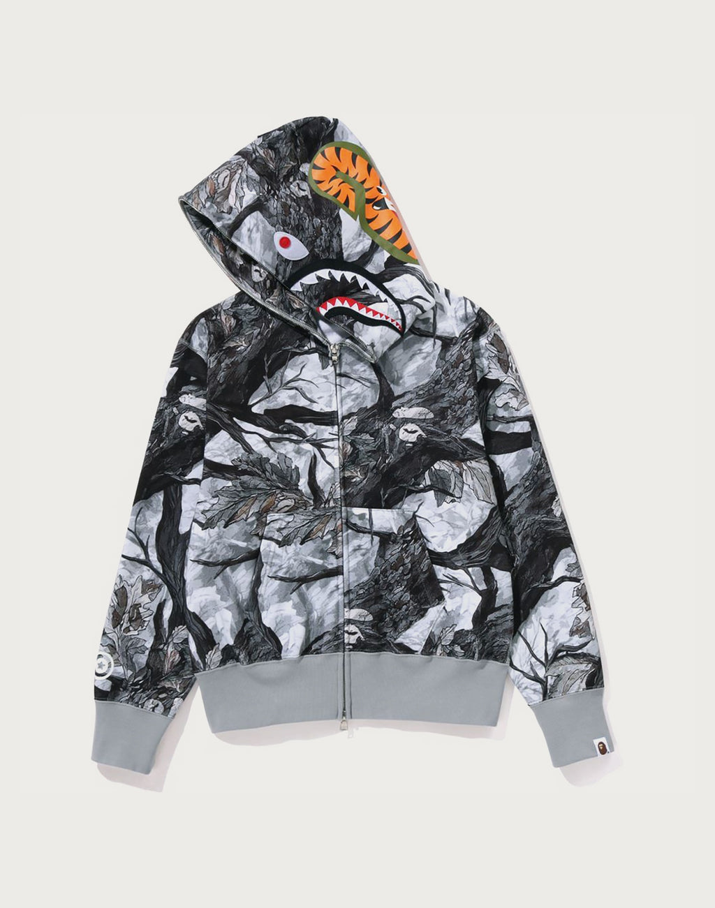 TREE EDGE CAMO SHARK FULL ZIP HOODIE LADIES