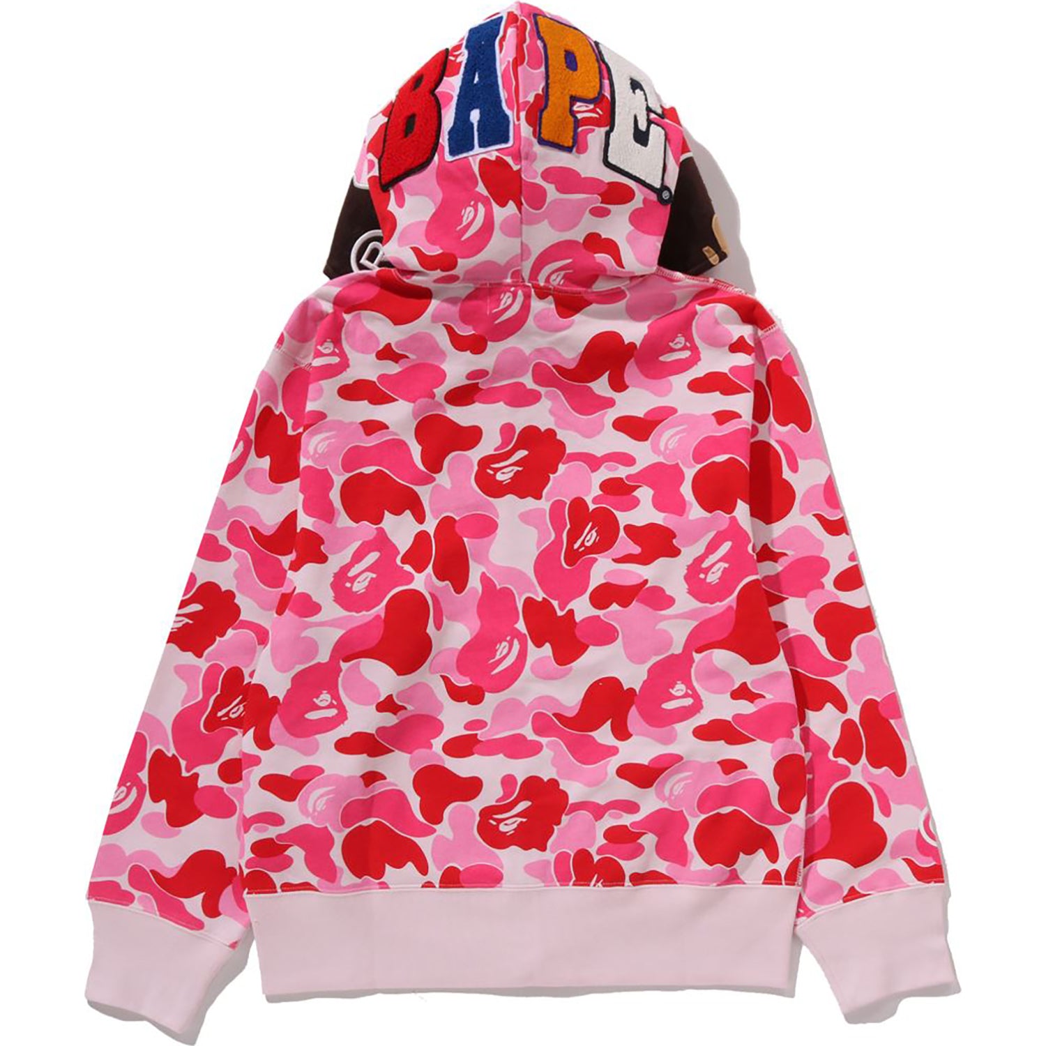 BAPE Womens ABC CAMO 2ND APE Full Zip Hoodie Fleece Patch, 2025