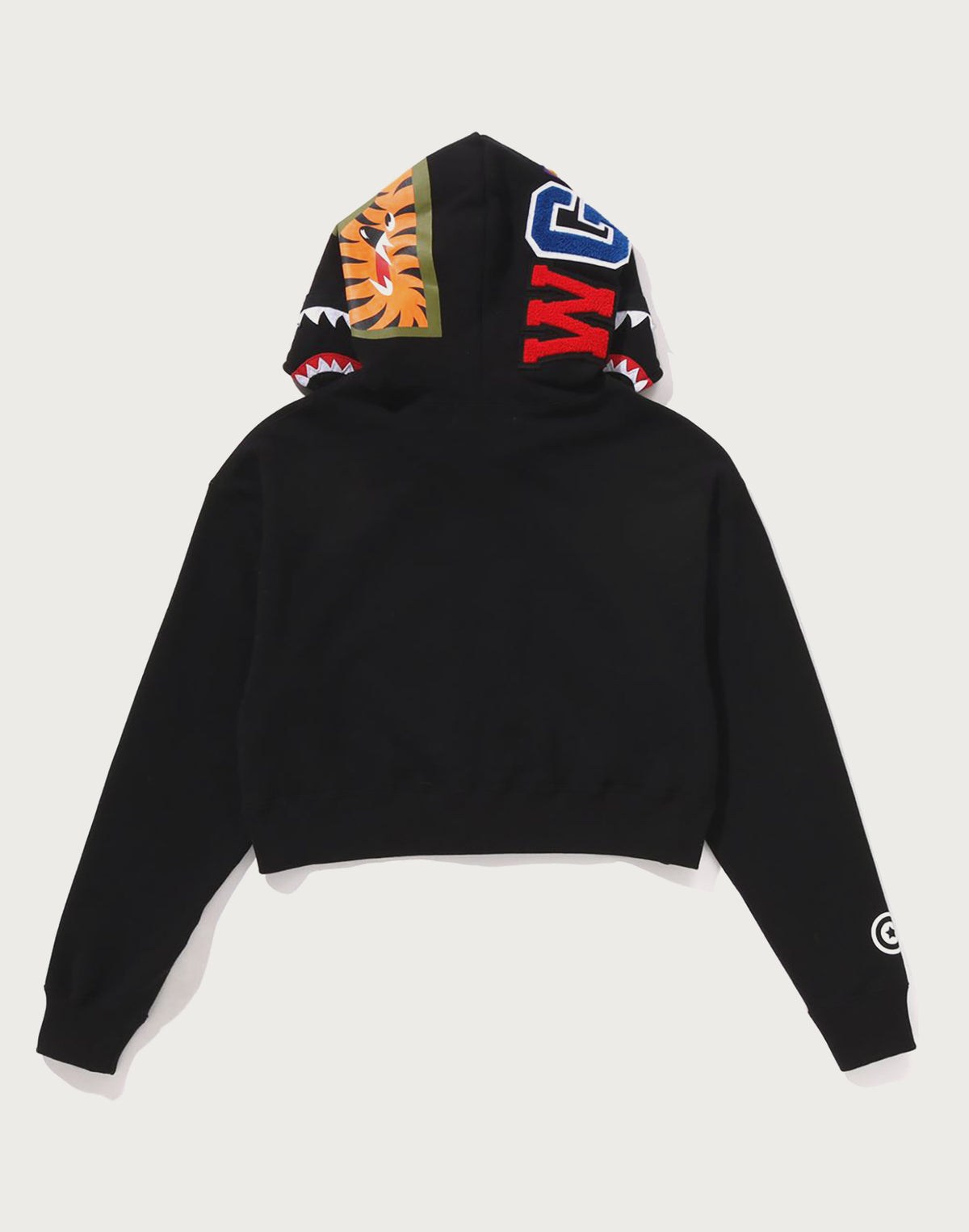 SHARK CROPPED FULL ZIP HOODIE LADIES