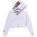 SHARK CROPPED FULL ZIP HOODIE LADIES