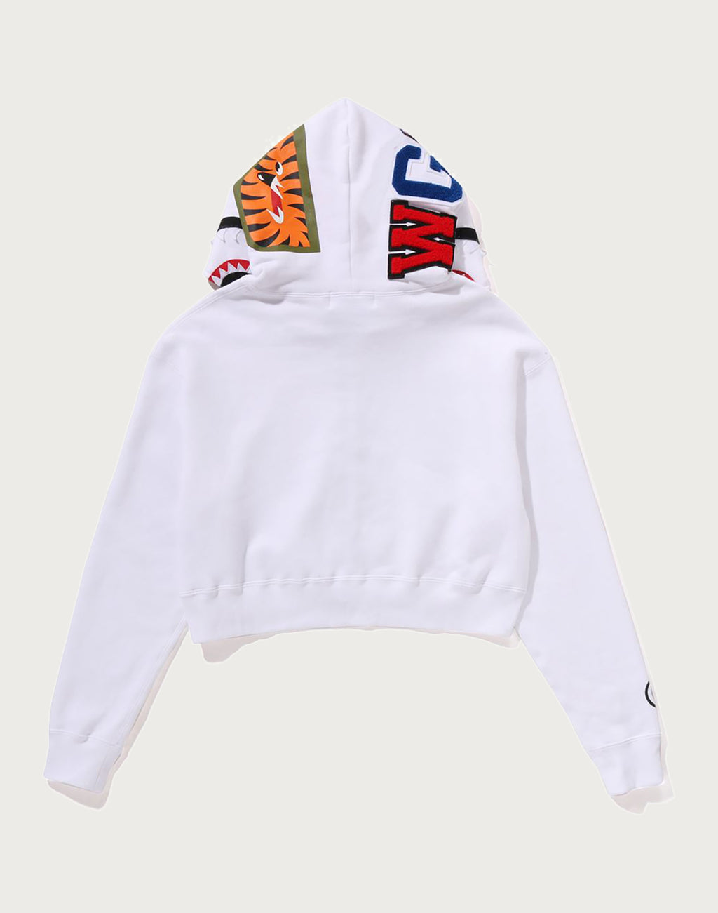 SHARK CROPPED FULL ZIP HOODIE LADIES