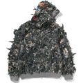 TREE EDGE CAMO LASER CUT CROPPED SHARK FULL ZIP HOODIE LADIES